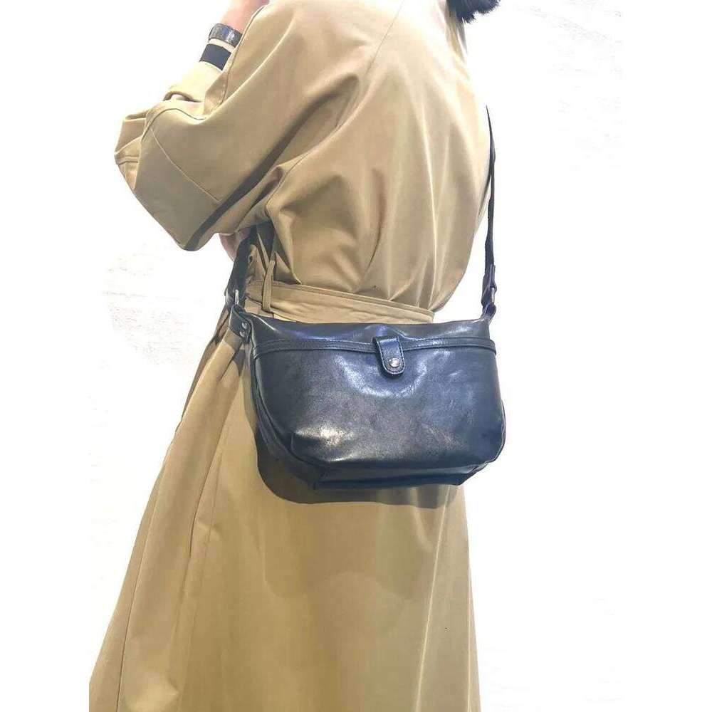 Handmade Vegetable Tanned Leather Crossbody For Women Quality Solid Color Shoulder Tote Purse Adjustable Strap Messenger Bag