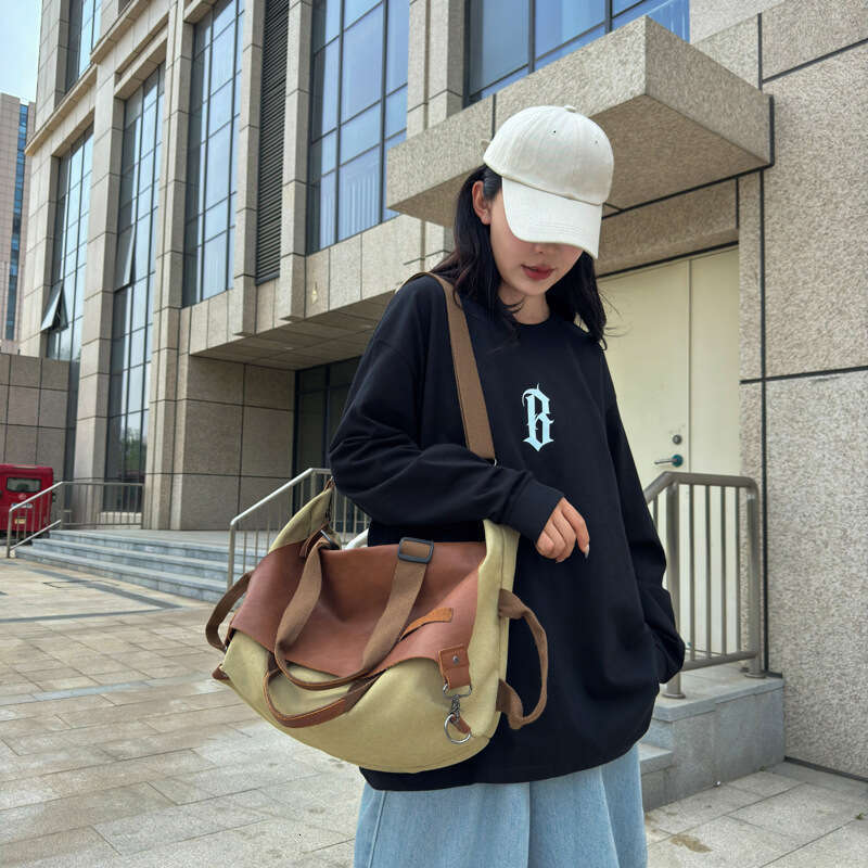 Tote bag Summer Crossbody bag Canvas Bag High-End Fashion Women's Casual Travel Sports Fitness Large Capacity Portable