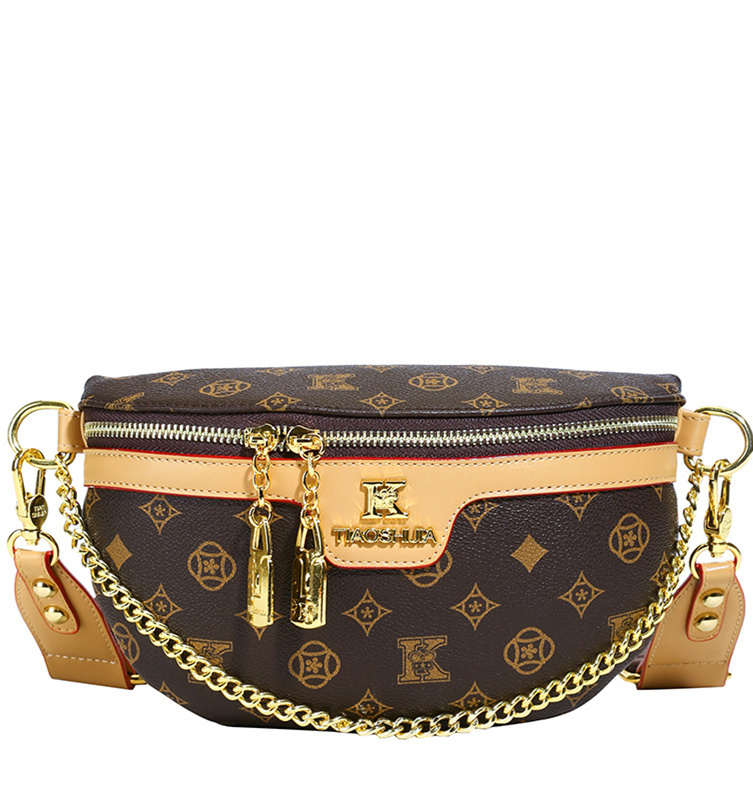 Free shipping designer small bag for women 2025 new fashion chain women's chest bag high-end sense shoulder bag versatile western-style crossbody