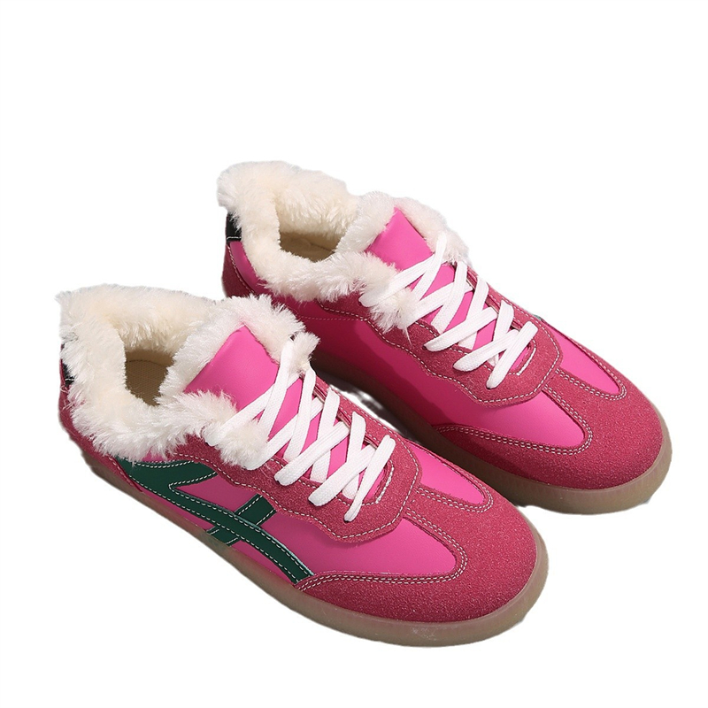 Free shipping designer Casual Shoes for woman winter vintage soft sole versatile classic comfortable rose red running shoes