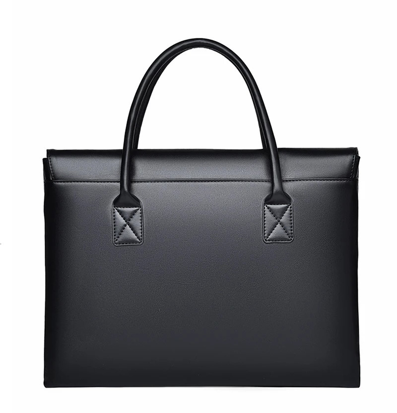 PU Leather Briefcase Women Executive Handbag Office Work File Business OL Commuting Meeting Lady Bag for Man 14 inch Laptop 250614
