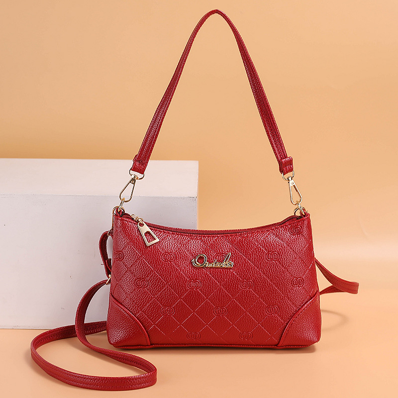 Free Shipping 2025 New Designer Bag Women's Solid Color Single Shoulder Handbag Casual High-quality Shopping Bag