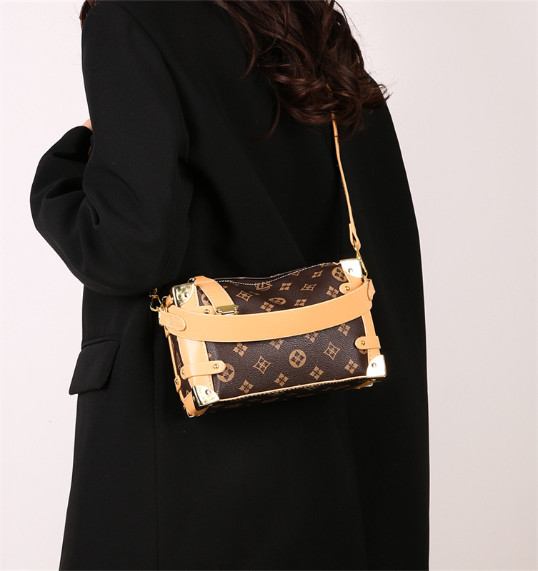 Free shipping designer bag for women 2025 new high-end European and American fashion box bag versatile temperament women's single shoulder crossb