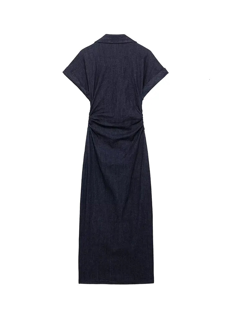 NLZGMSJ 2025 Spring Sleeveless Denim Midi Dress Women Button Long Dress Woman Dresses for Women Streetwear Basic Casual Dress 250609