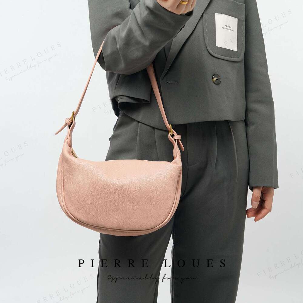 New Dumpling Large Capacity Shoulder Crossbody Ins Korean Style Casual Soft Leather Bag Women's High-end Feel