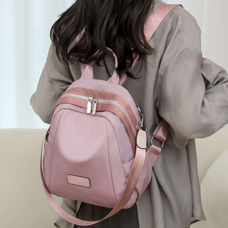 Bag Middle 2025 Simple INS Niche Solid Color Backpack for Female Junior High School Students Forest Style