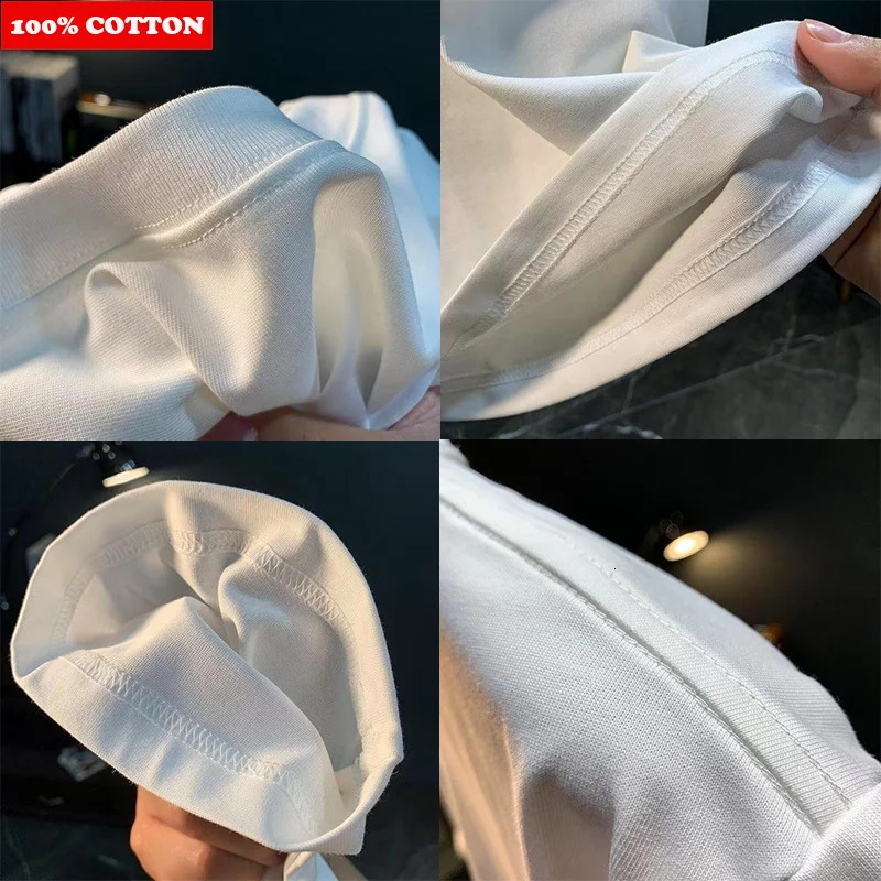 American Street letter Print T-shirt Mens Summer 100% Cotton short sleeves T-shirt Hip Hop style Y2k Top mens clothing 250609