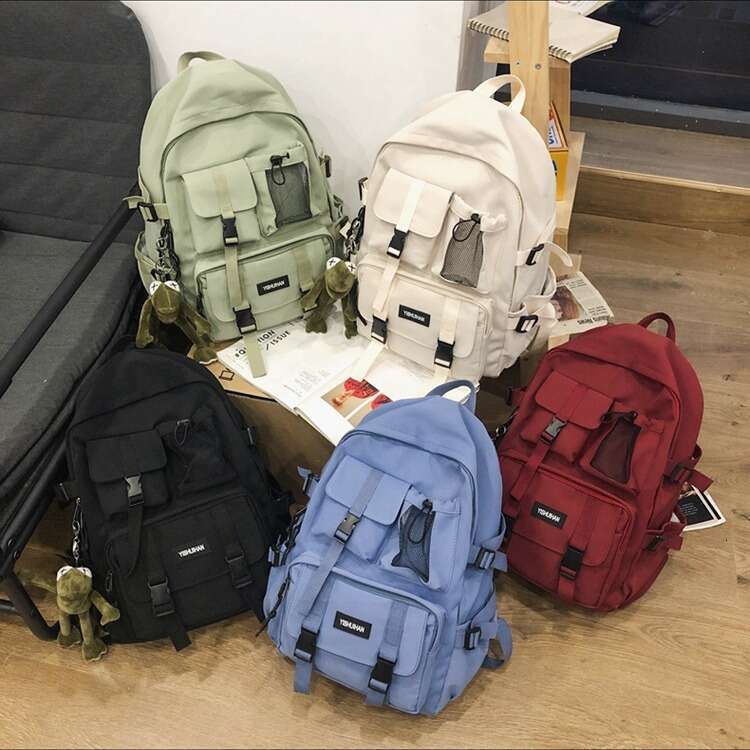 Women Korean Style Large Capacity for Middle High School College Students Double Shoulder Men's Casual Trendy Travel Backpack