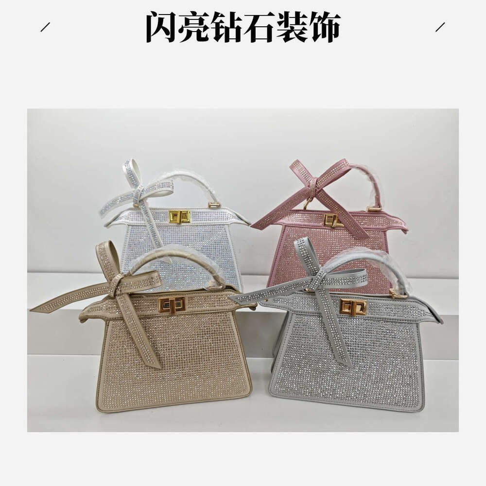 Style Diamond-Studded Handbag New Fashion Full Diamond Shoulder Crossbody Chain Women's Bag