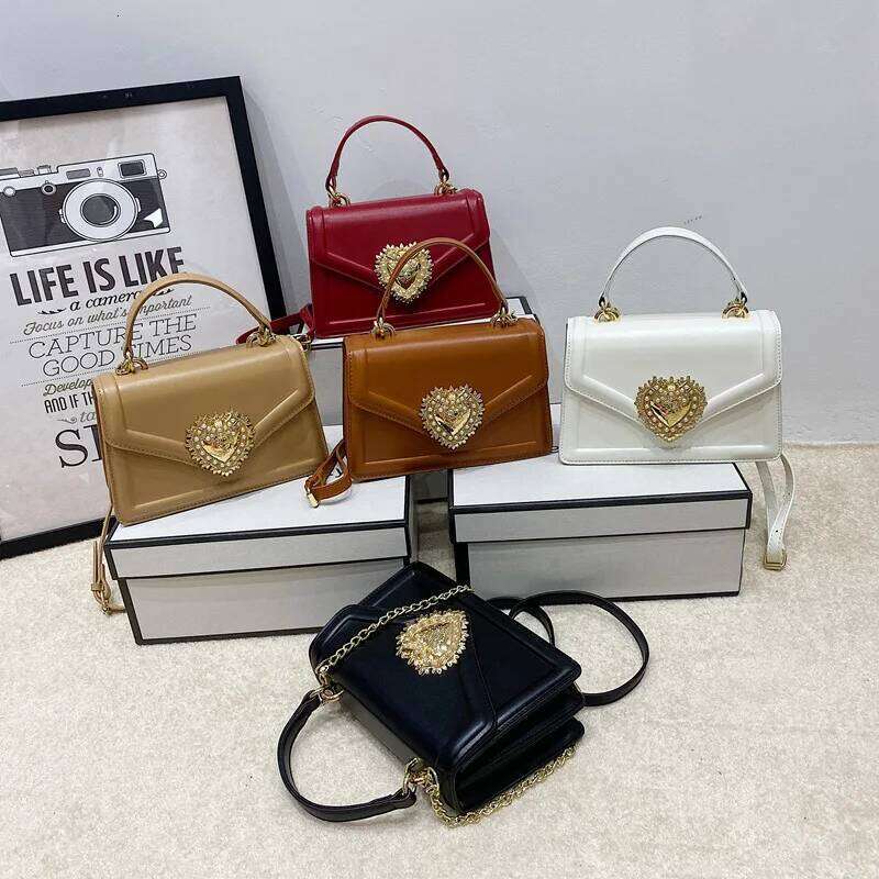 Retro Texture Bright Leather Ladies Handbag Fashion Pure Color Shoulder New Girls Crossbody Small Square Bag PU Materi