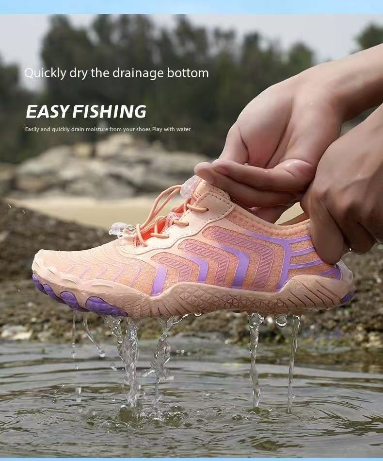 New quick-drying and breathable wading shoes for canyoning, couple indoor yoga fitness shoes, outdoor swimming five-toe shoes
