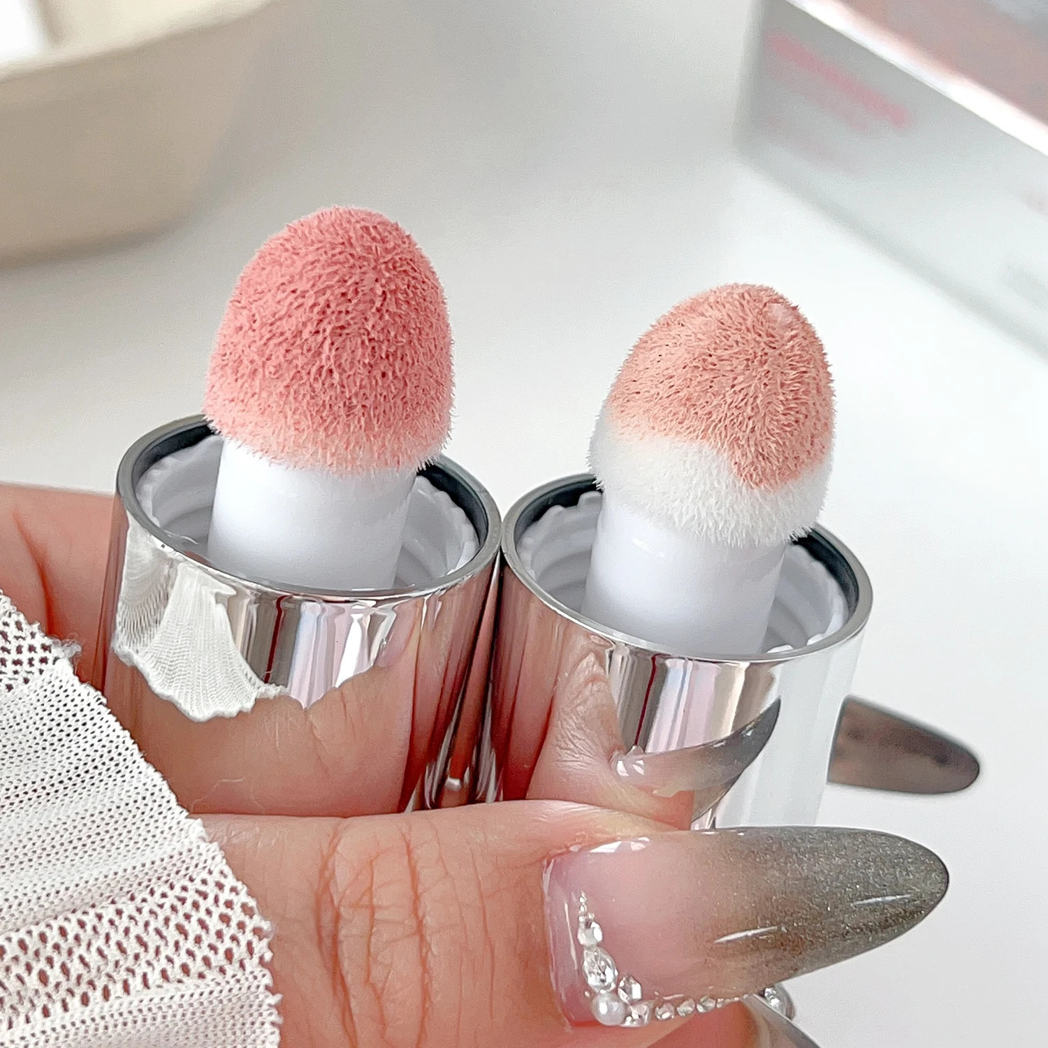 5colors Liquid Blush Matte Waterproof Blush Sponge Brush Head Natural Lasting Breathable Cheek Face Blusher Contour Makeup Women 250614