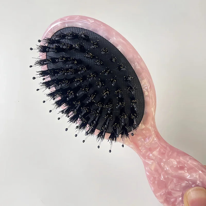 Portable Mini Massage Comb Korean Style Pigtail Brush Acetate Cushion Comb Womens Air Cushion Comb Professional Salon Hairdress 250612