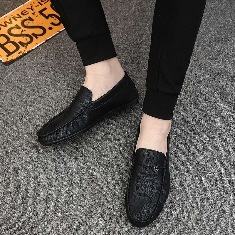 Spring Loafers Soft Sole Casual for Young Men Korean Style hot Lazy Men's Shoes