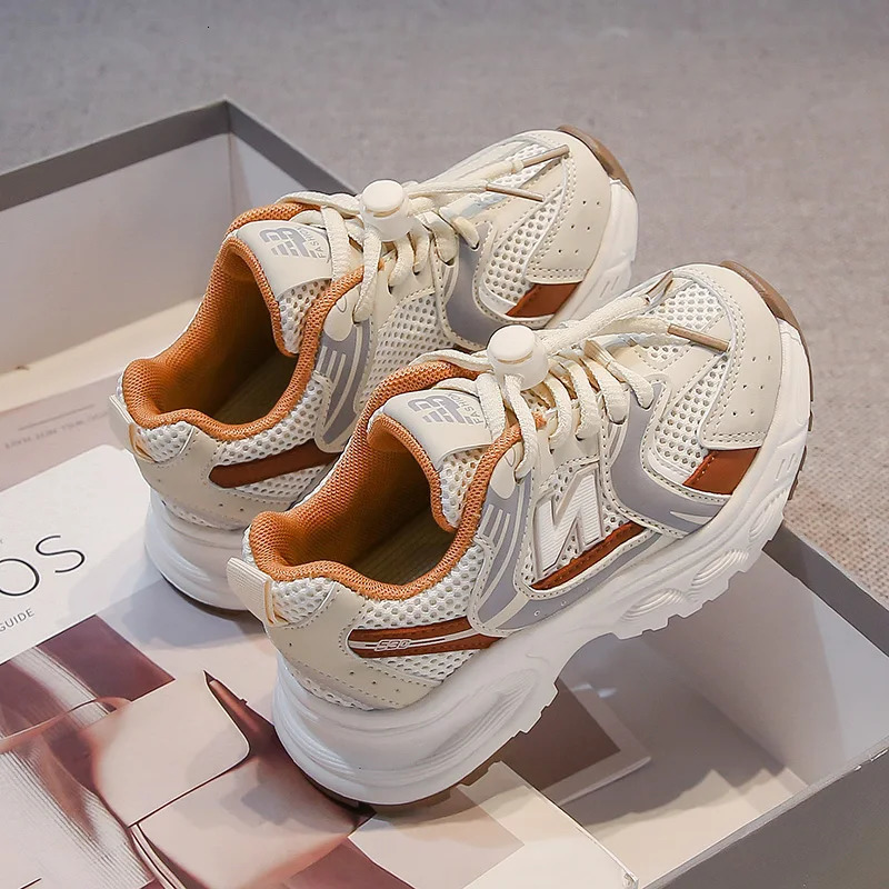 Sizes 26-37 Boys Girls Breathable Mesh Toddler Casual Sneakers Non-slip Kids Sneakers Tennis 250614