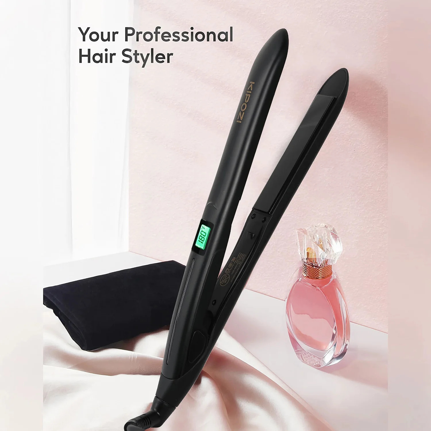 KIPOZI 2025 Electric Hair Brushes Professional Brush Hair Comb for Women Hair Straightener Brush Curler Hairbrush Iron 250611