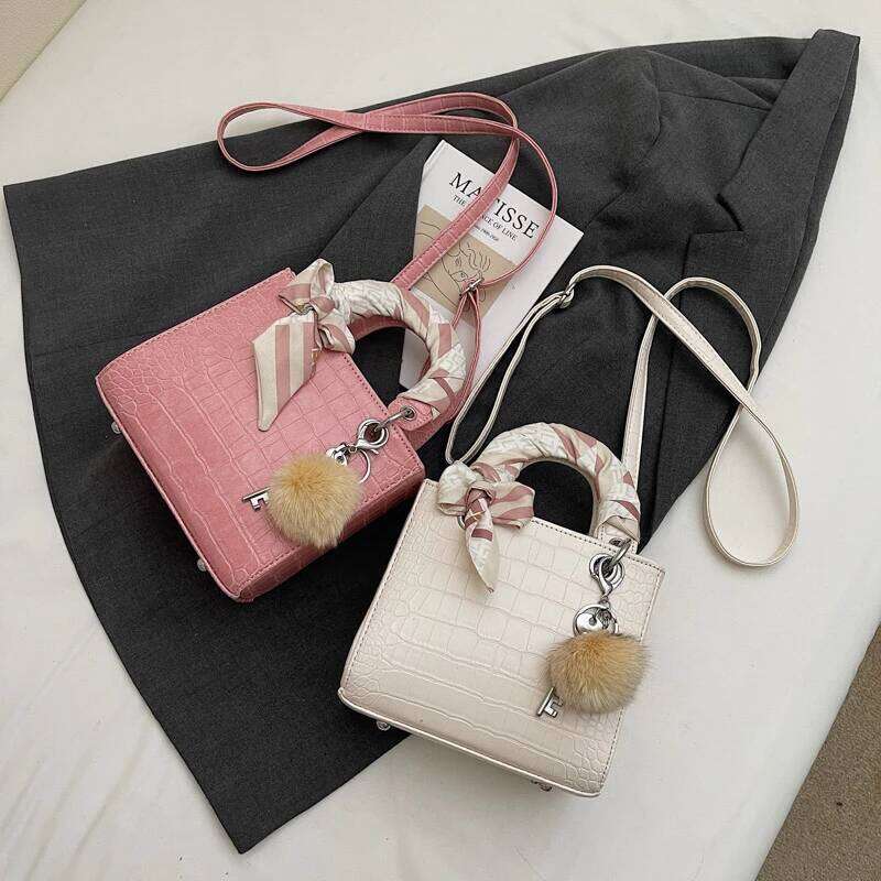 Classic Handbag Famous Brand Women Designer Shoulder Black Stone Pattern Pu Leather Crossbody Bag Mini Small Tote Red