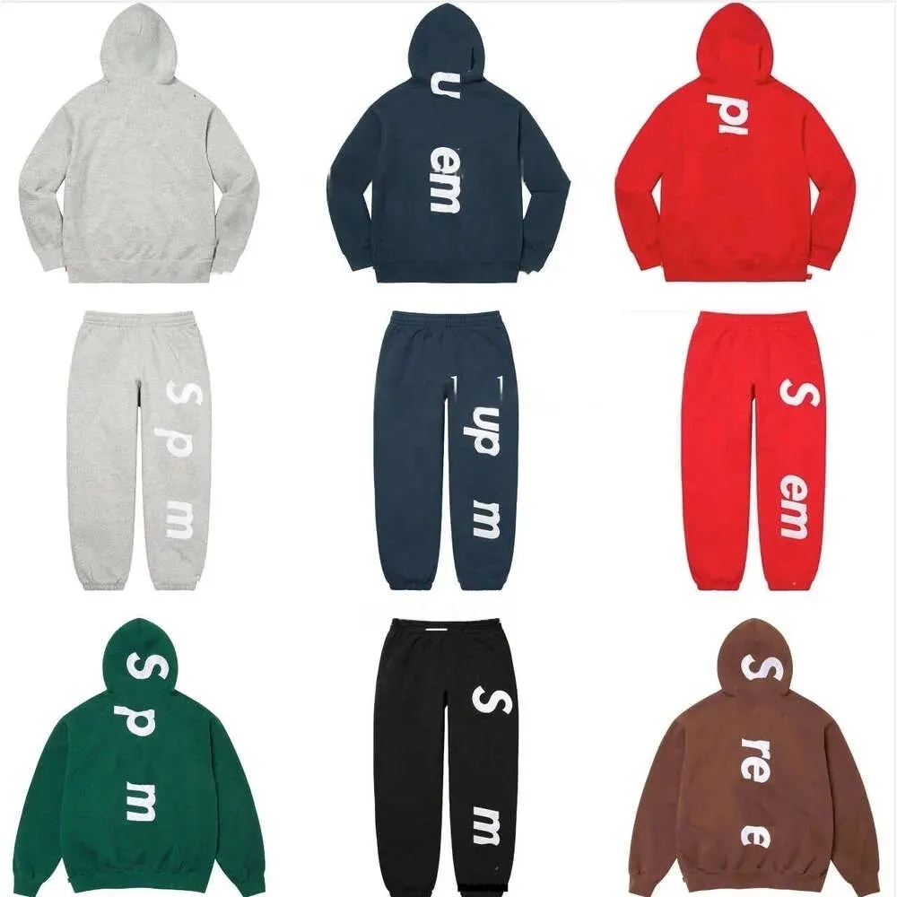 25ss superme designer mens hoodie designer hoodie American street fashion brand letter embroidery hoodie men's pure cotton plus size sweat absorbing Y2K hip-hop