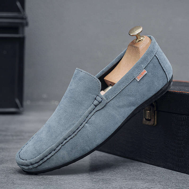 Spring hot New Men's Casual Breathable Driving Flat Lazy Shoes Slip-On Loafers