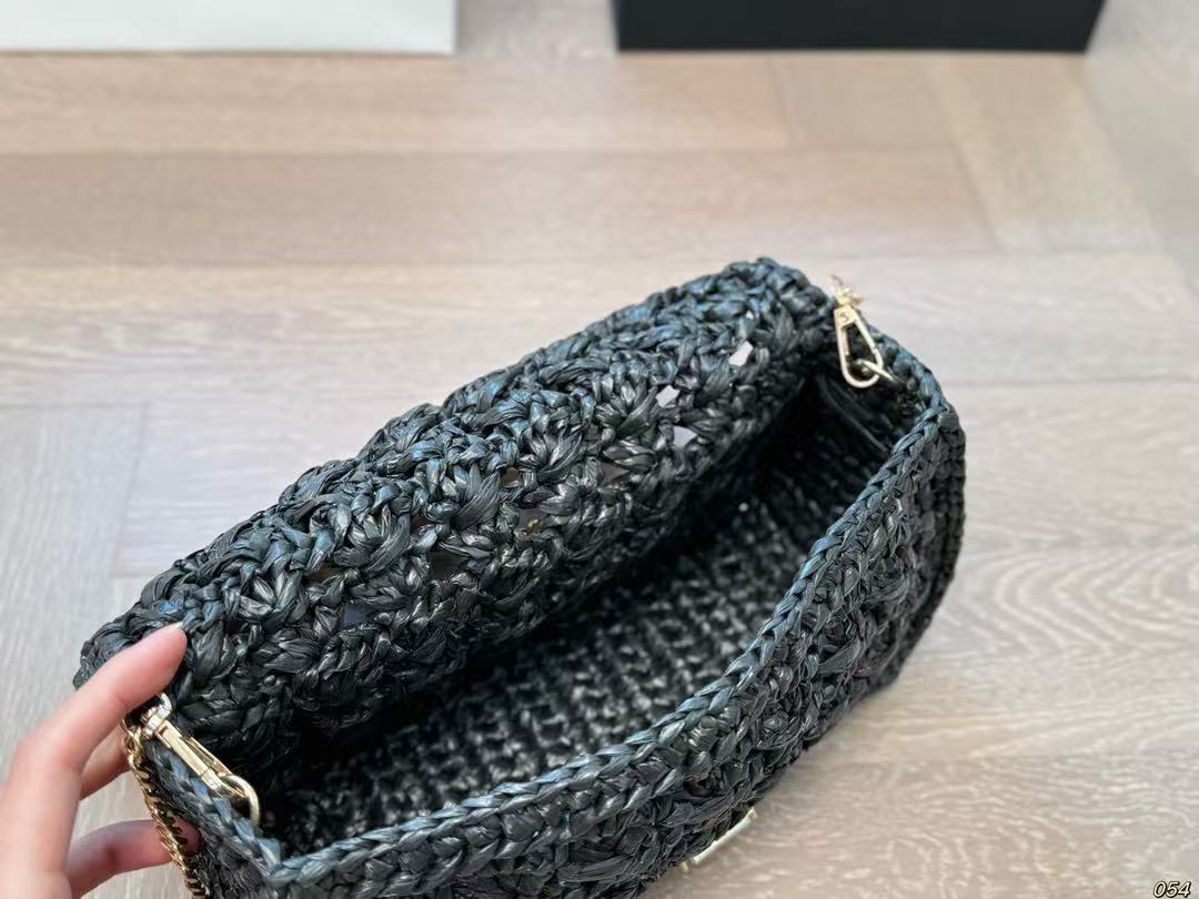 Shoulder Bags Pillow bag Straw weaving Crossbody bag Underarm High Quality Leather Designer tote branded handbag laptop beach shoulder casual A1