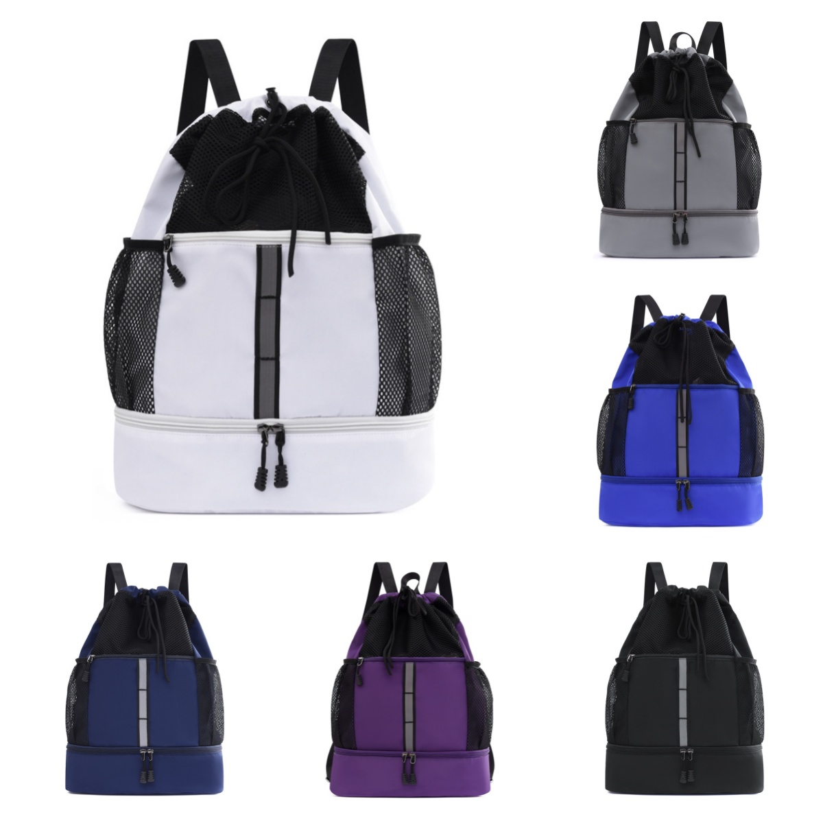 Tennis bag sports outdoors backpacks basketball bags badminton racquet pack multifunctional large capacity drawstring vertical square backpacks