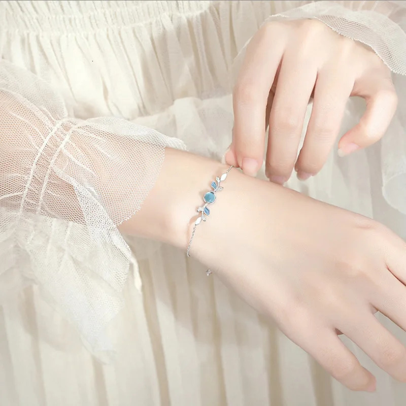 925 Sterling Silver Trendy Simple Necklace Bracelet Rings Set For Women Girls Wedding Engagement Valentines Day Gift 250609