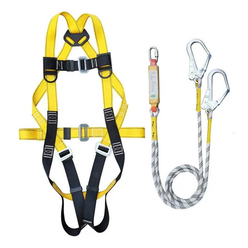AntiFall Safety Belt 5point High Altitude Work Harness FullBody Tree Climbing Mountaineering safety belt 250611