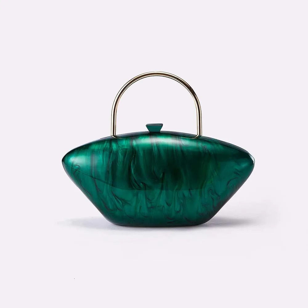 Designer Solid Shell Wedding Party Clutch Purse Dress Banquet Handbag Wallet Stylish Women Acrylic Evening Messenger Bag 250614
