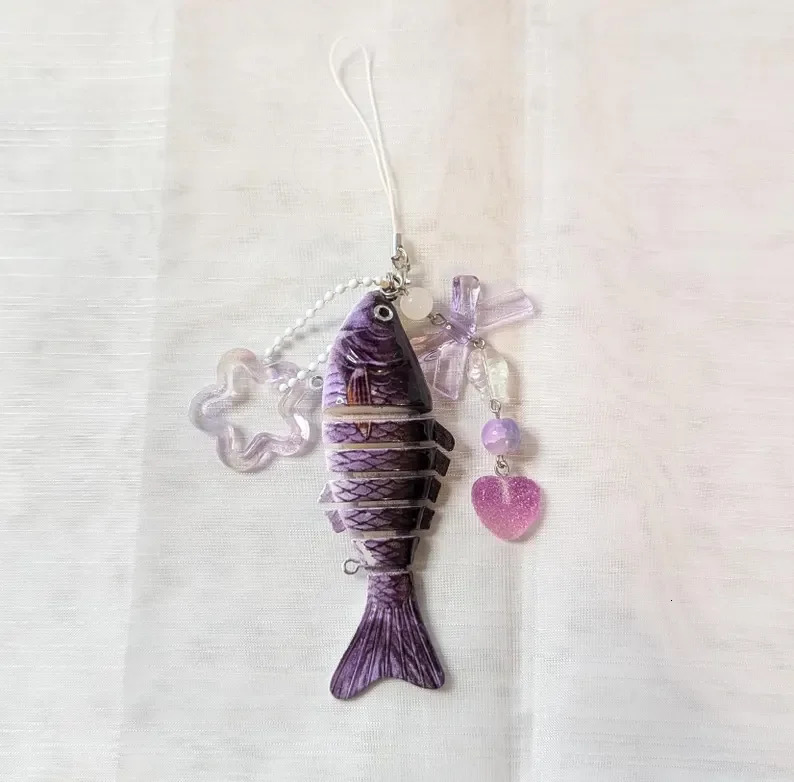 Handmade fish keychains lovely jewelry 250606