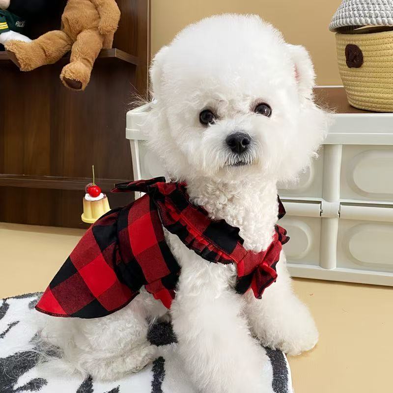 T472Fashionable new pet skirt dog clothes princess skirt Teddy Bichon Pomeranian small dog dress spring and summer