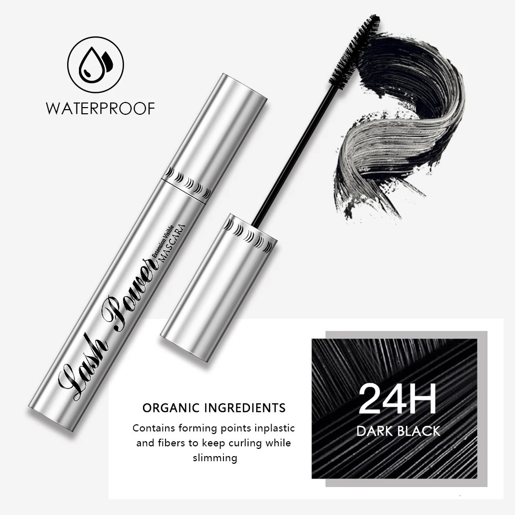 2pcsset 4D Mascara Beauty Makeup Curling Black Lash Eyelash Waterproof Liquid Volume Longwearing Cosmetic 250606