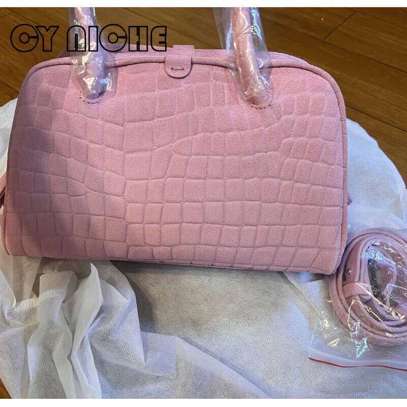 Designer Bag Spring Summer New Women S Fashion Design Bowling Handheld Crossbody Old Money Style Niche Ladies Pink Bag