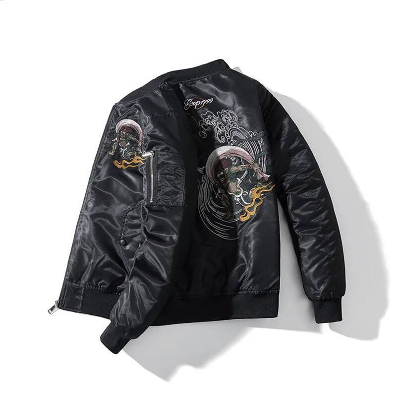 Sukan Embroidery Bomber Jackets Men Clothing Japan Baseball Coat For Man Pilot Jacket 2025 Spring Autumn Winter Y1