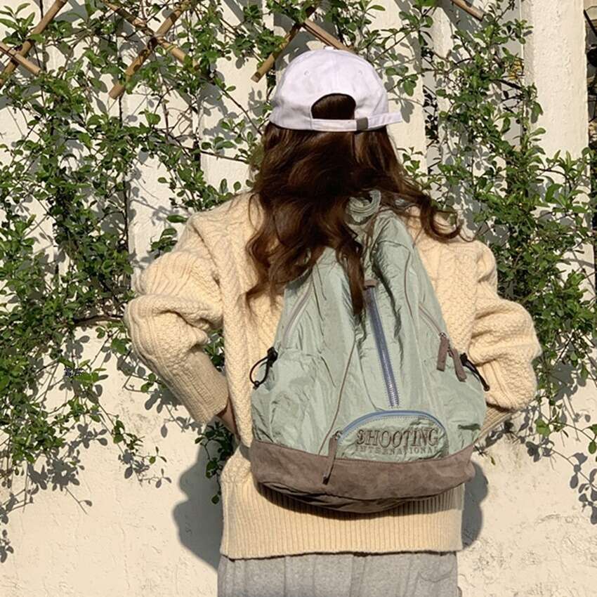 Large Capacity Blogger Style Bag College Student Casual Backpack 2025 Korean New Custom Trendy Ins