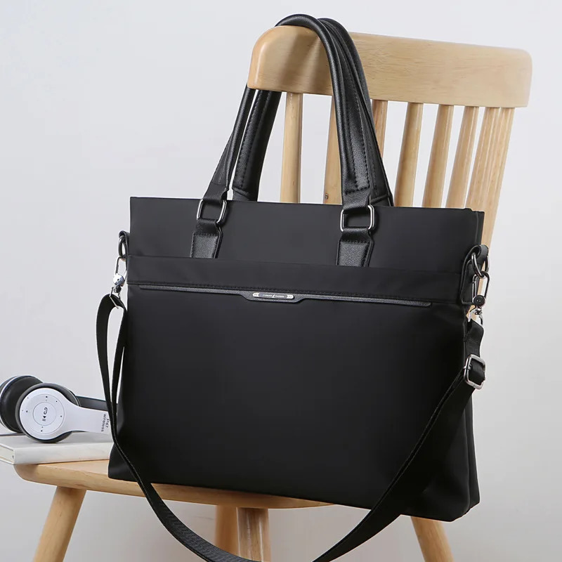 Fashion Briefcase Business Handbag Oxford Cloth Laptop Crossbody Bag 250614