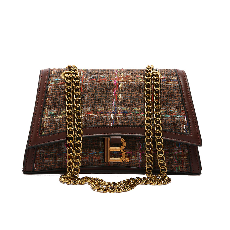 Designer bags, crossbody bags, women's 2025 chain small square bags, fashionable and retro European and American cross-border single-shoulder bag