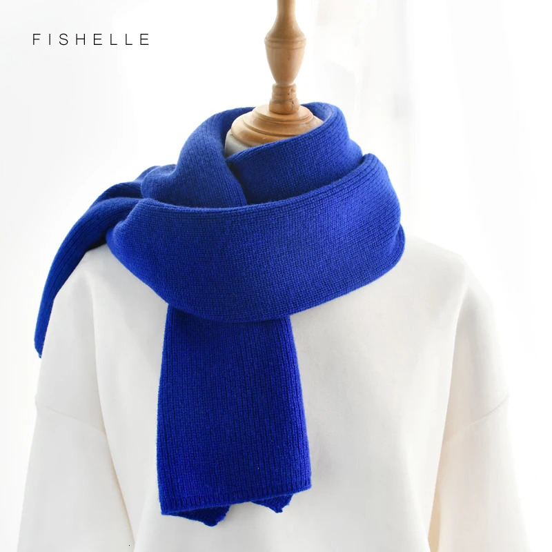 cashmere knitted scarves solid color women or men winter scarf adults warm thick wool scarf s ren 250610