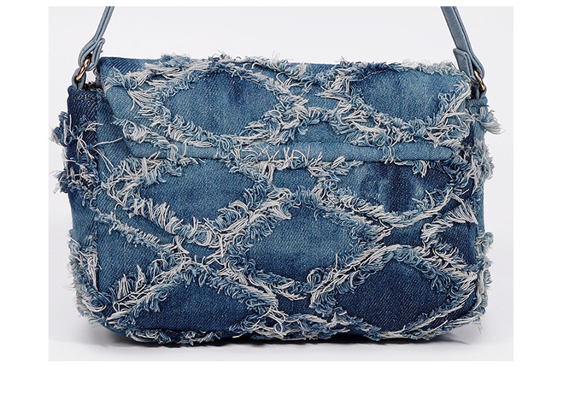 Free Shipping 2025 Summer New Designer Bag High-end Niche Fashion Denim Tie Dye Single Shoulder Handbag Casual Boutique Shopping Bag