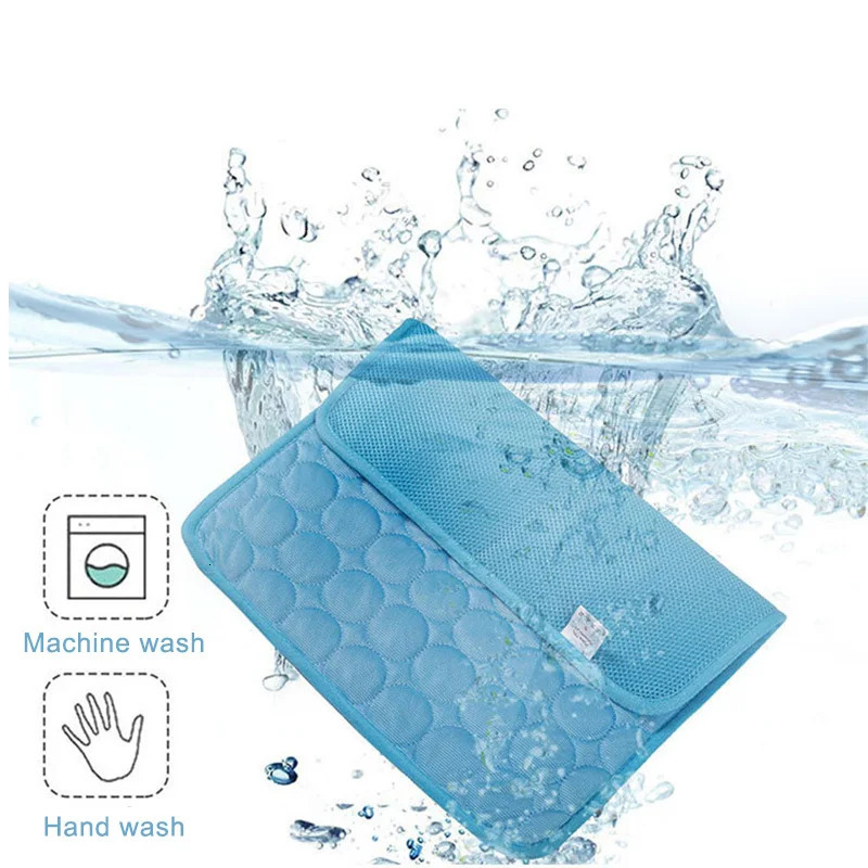 Pet Dog Cooling Bed Mat Iced Rug Summer Extra Large Durable Pad for Small Big Dogs and Cats Puppy Blanket Washable Accessories 250614