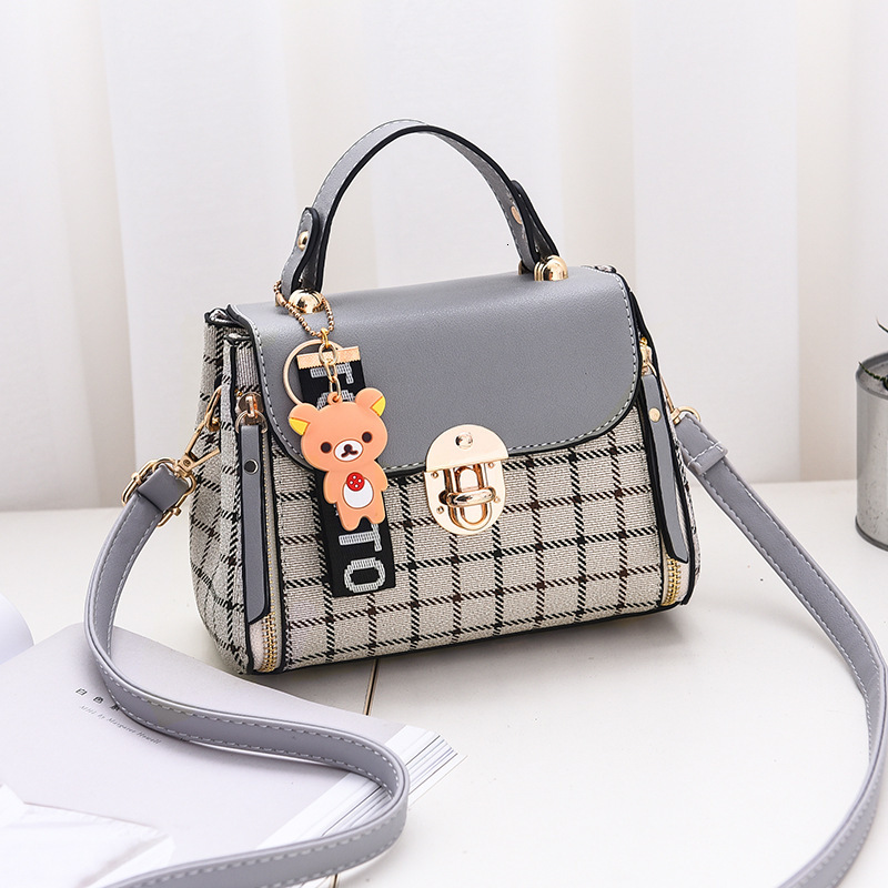 Free Shipping 2025 New Designer Bag Fashionable And Casual High-quality Shopping Bag Checkered Pattern Trendy Women's Handbag