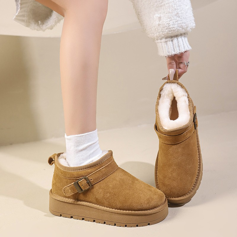 hot Free shipping designer Boots for woman cotton shoes winter keep warm plush Fashion Boots casual vintage classic brown khaki snow boots