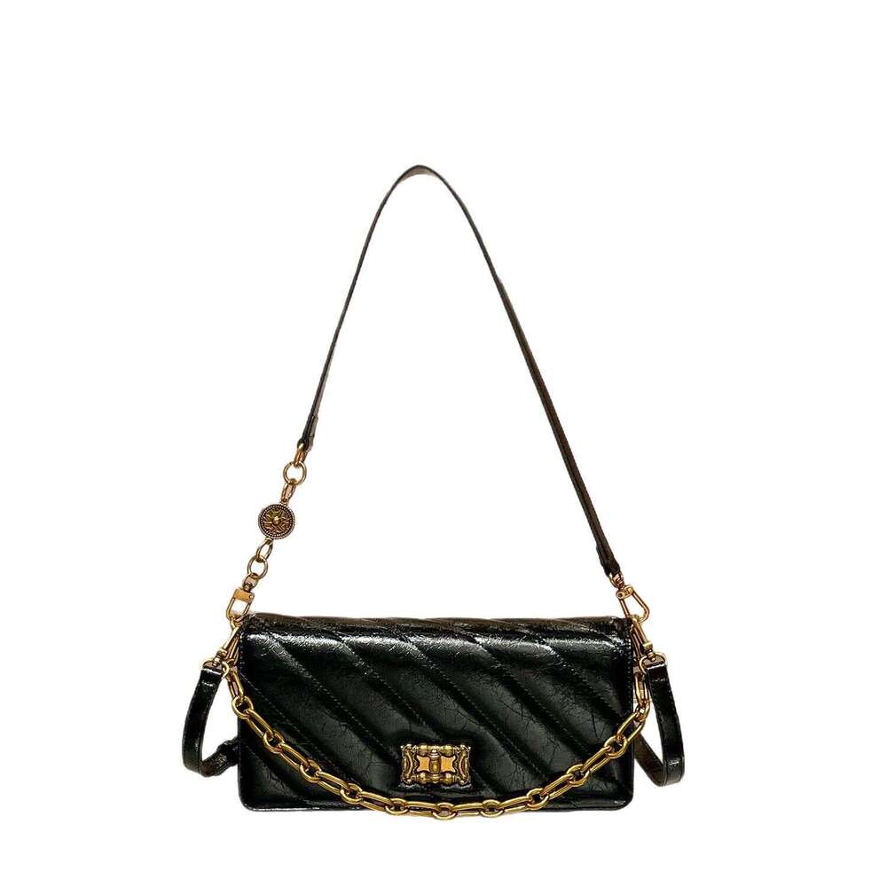 Leather Luxury Quilted Genuine Handbag for Women New High-End Large Capacity Crossbody Fashionable Women's Bag 's