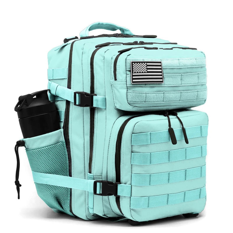 35L Tactical Backpack for Women Men Molle Outdoor Travel Camping Hiking Bag Sports Weekend Athlete Gym Rucksack with Dual Cup Holders 250609