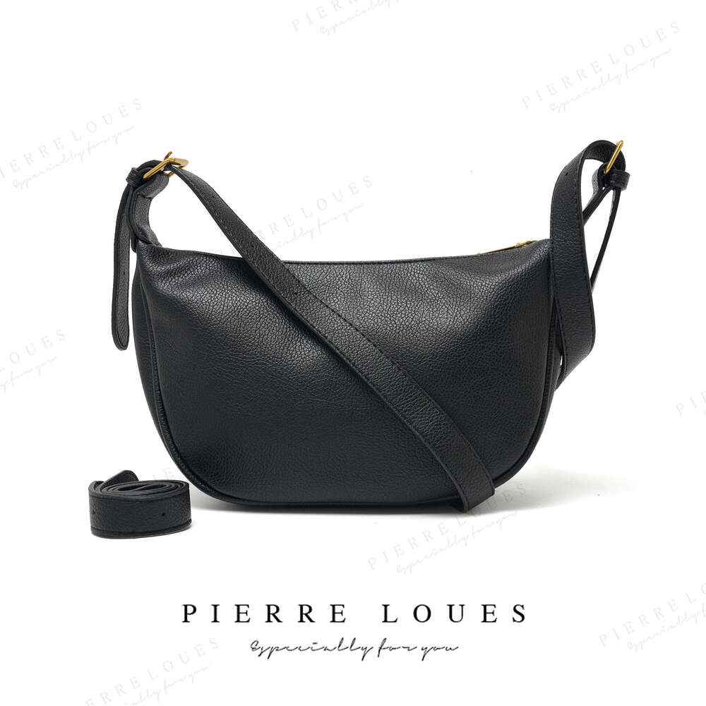 New Dumpling Large Capacity Shoulder Crossbody Ins Korean Style Casual Soft Leather Bag Women's High-end Feel