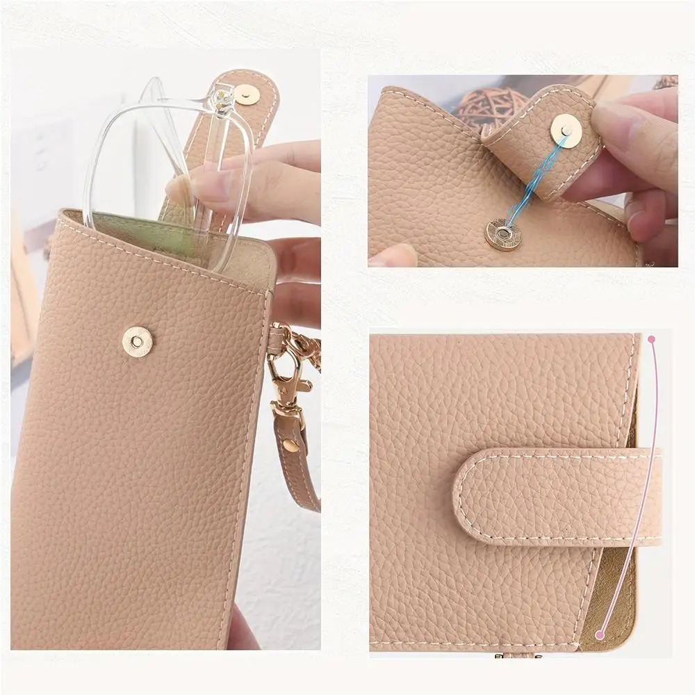 Portable Glasses Bag Soft Leather Sunglasses Pouch Slim Fashion Glasses Case Holder Glasses Organizer Travel Sunglasses Pouch 250610