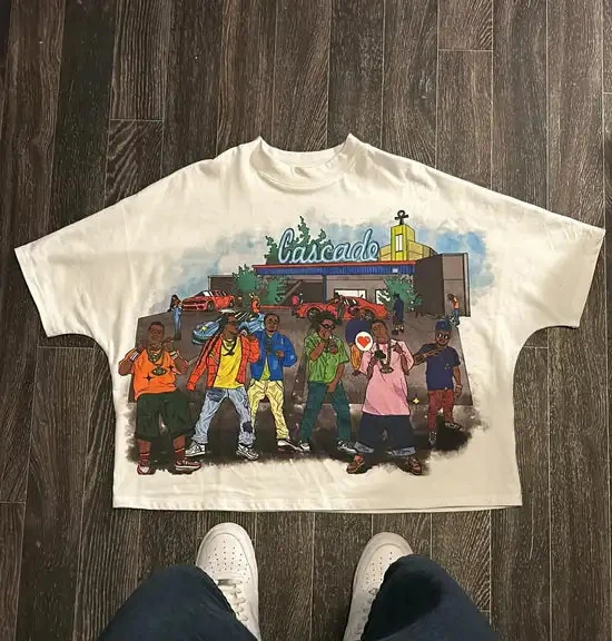 Streetwear Y2K T Shirt Men Women Harajuku Hip Hop Graphic Print Short Sleeve Trendy Oversized Casual Loose Cotton T Shirt 250614