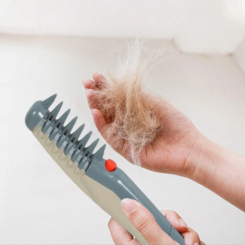 Professional Grooming Comb Electric Dog Brush Puppy Cat Hair Trimmer Quick Cleaning Tool for Pet Animal Grooming Accessories 250614