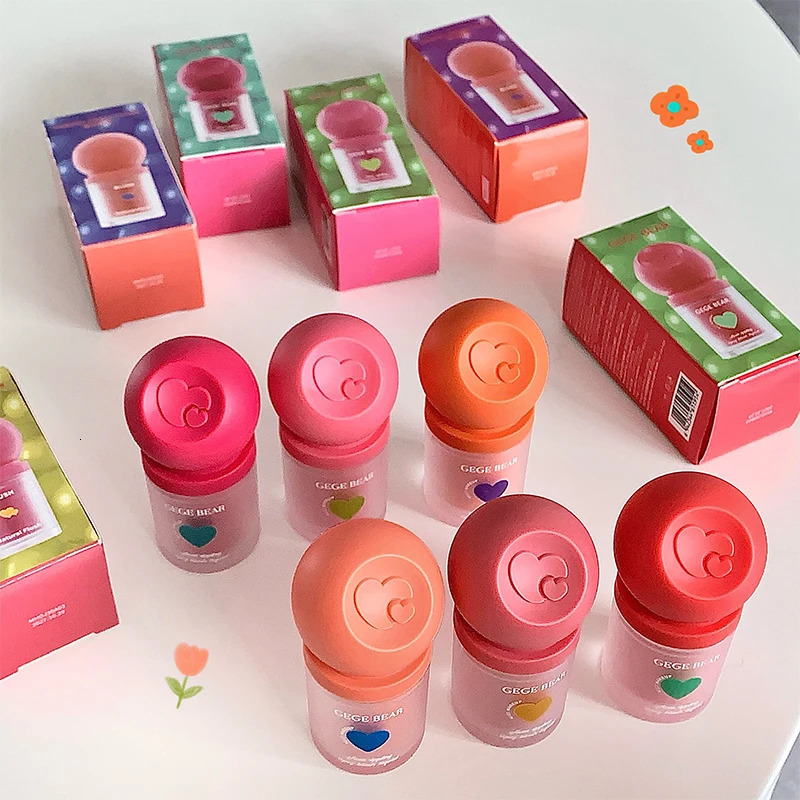 Gege Bear Sweet and Tipsy Blush Liquid Color Dual-use Lip Glaze Blush 250614