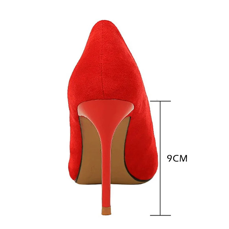 BIGTREE Shoes 2025 Women Pumps Suede High Heels Shoes Fashion Office Shoes Stiletto Party Shoes Female Comfort Women Heels 250613