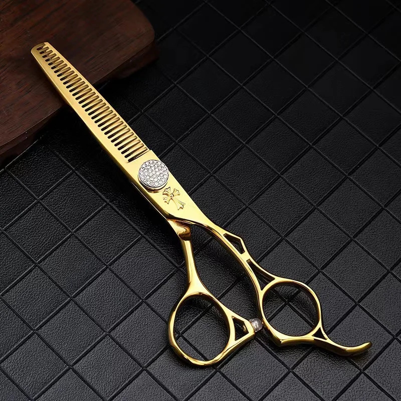 Salon 6.0 Professional Hair Scissors Hairdressing Scissor Cutting Thinning Barber Shears Set 250611